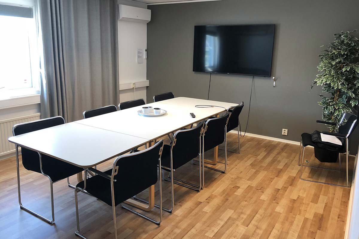 Modernt konferensrum på Argongatan 3 i Mölndal med plats för 10+ personer